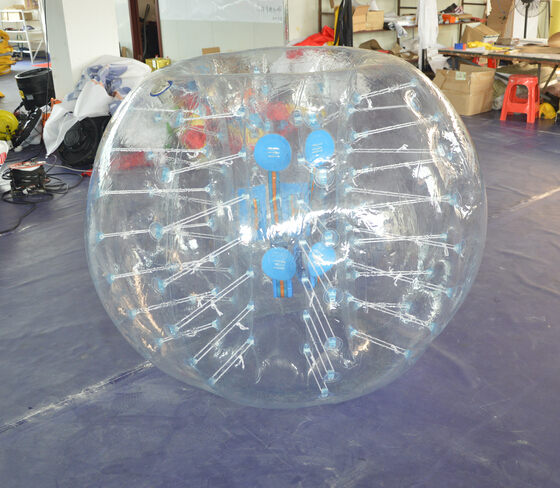 Colorful TPU Bubble Ball 0.6mm  1.5m DIA Inflatable Body Bumper Ball For Fun