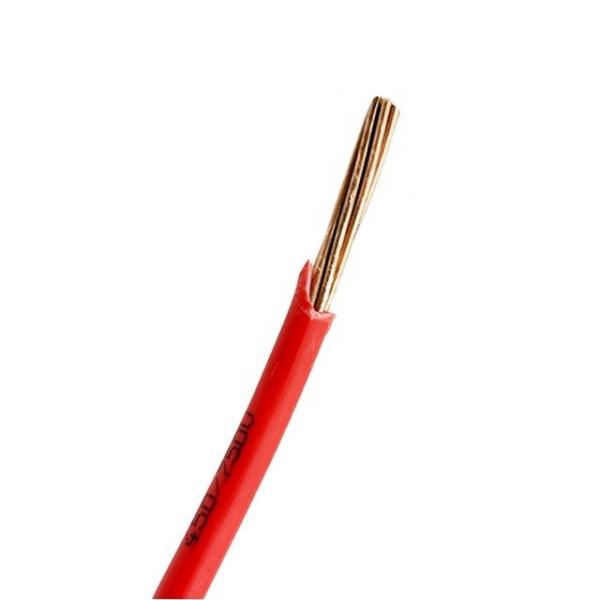 Efficiently Insulated Single Core Copper Conductor Electric Wires with PVC Material