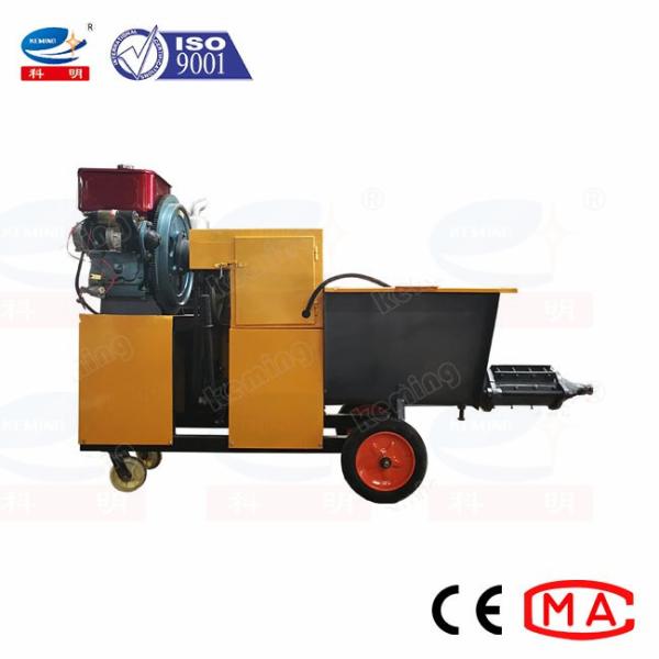 25m / mortier 15hp diesel de pulvérisation de distance de 15m plâtrant la machine