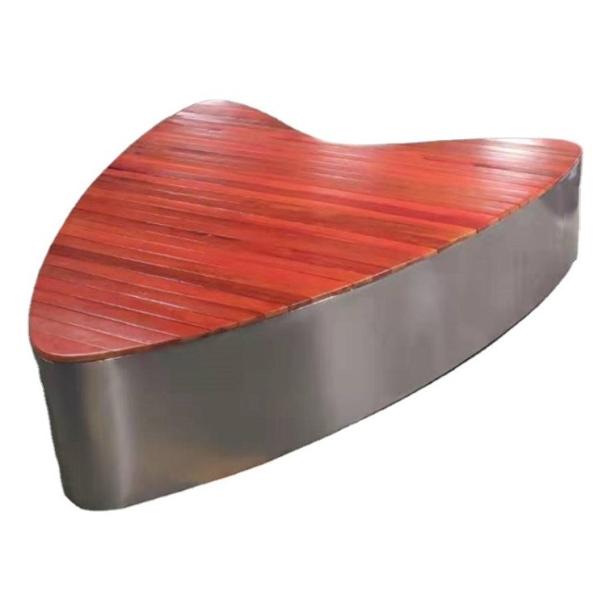 Garden Rest Modern Stainless Steel Chair Special-Shaped Leisure Bench