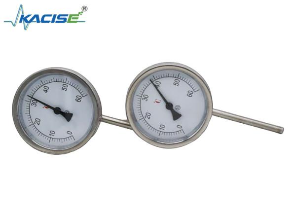 Industrial Grade WSS-411W Bimetal Thermometer with Custom Stem Length