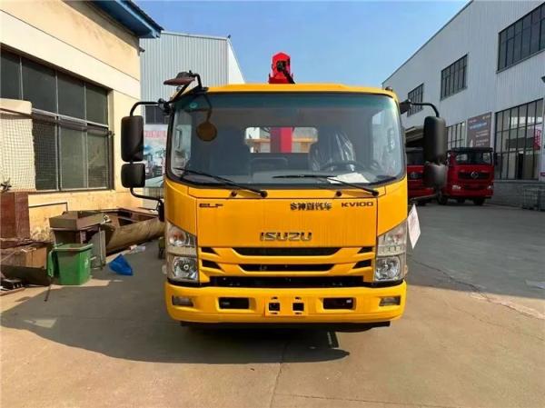 ISUZU NPR KV100 115hp Motor 2 toneladas guindaste caminhão / caminhão montado guindaste hidráulico