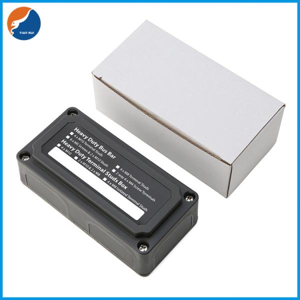 A C.C. 100A Marine Busbar Box Brass Nickel resistente chapeou a base de nylon 48V da fileira dupla do parafuso de 12 maneiras