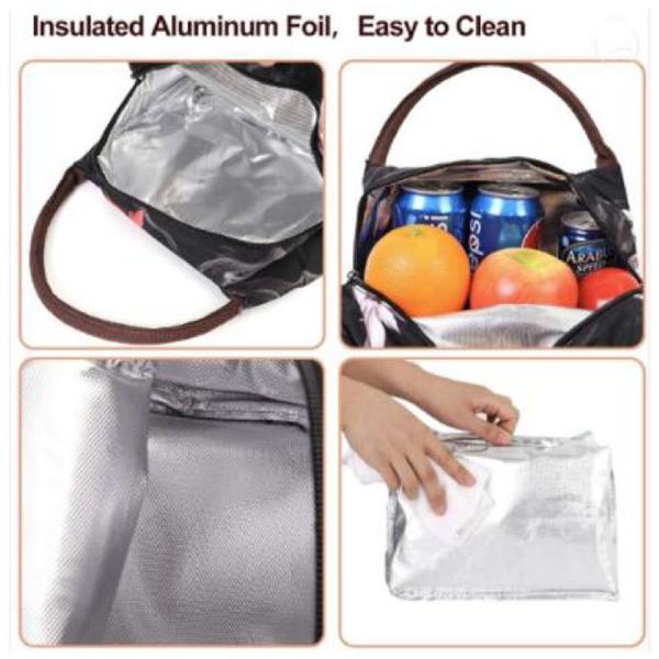 Soft Sided Collapsible Insulated Ladies Lunch Cooler Bag