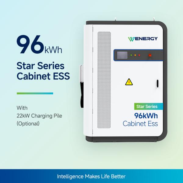 96kWh Solar Diesel Hybrid Power System ESS Cabinet with Liquid Cooling and IP55 Protection