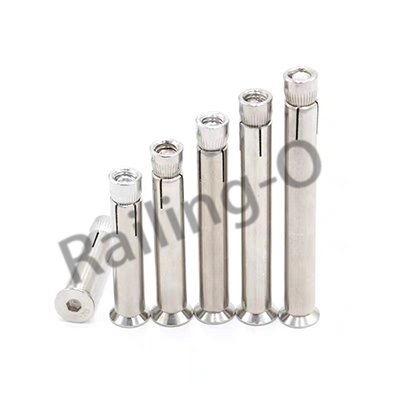 AISI304 Glass Base Channel M10  120mm  Threaded Stud   Railing Base Channel