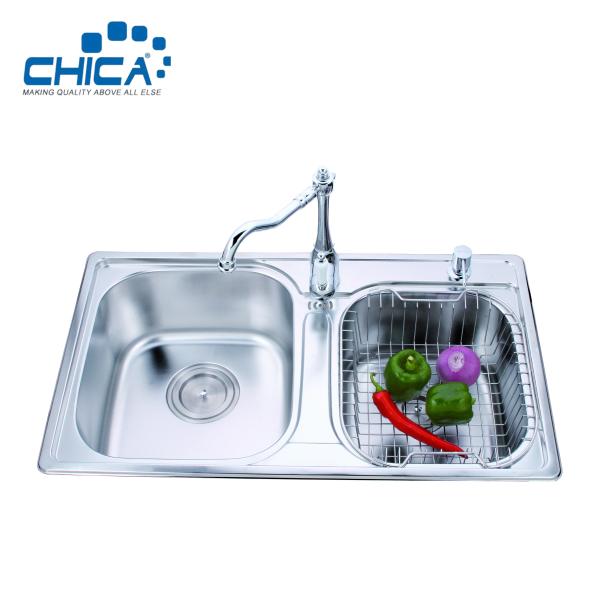 Stainless Steel Kitchen Sink For Hotel Double Bowl Kitchen Sink For House Topmount Kitchen Sink For RV