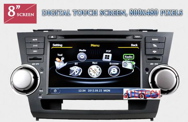 Stereo for Toyota Highlander Kluger 2008+ GPS Navigation Radio Multimedia Headunit DVD