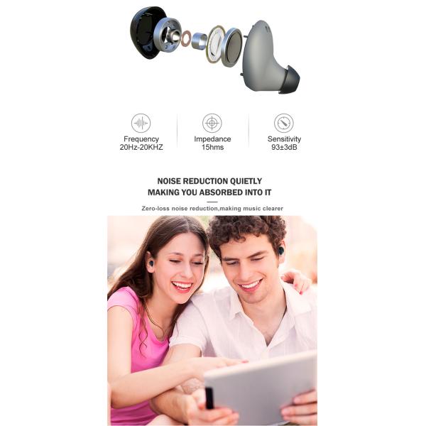 Smart Watch 50mAH Creative Wireless Earbuds