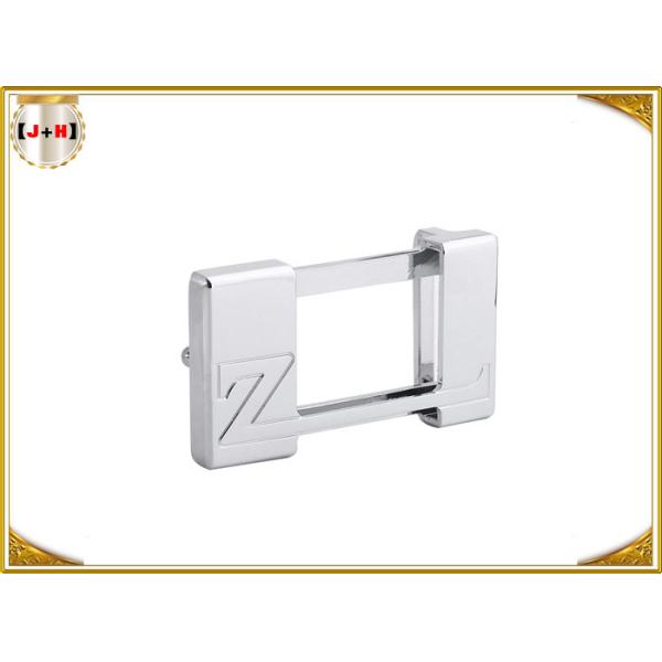 La ceinture argentée faite sur commande d'acier inoxydable boucle la conception classique avec le logo de Debossed