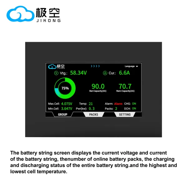 Jikong V19 Smart 4.3 Inch Touch Screen Display Jkbms