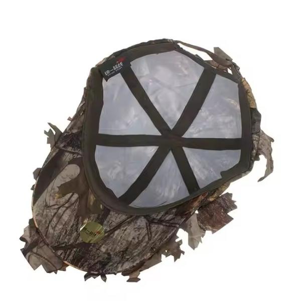 Atacado acampamento ao ar livre caça 3D impressão de árvores reais chapéu esportivo tático rápido camuflagem seca chapéu de beisebol