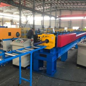 Customized Round Gutter Downspout Roll Forming Machine PLC Control