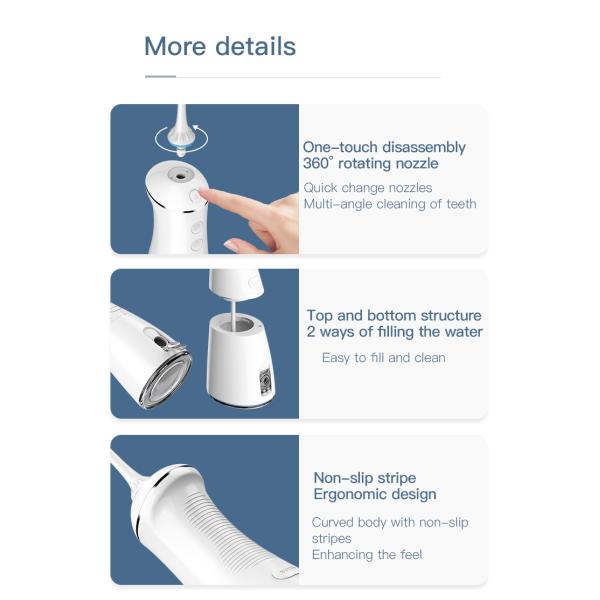 Один переключатель Nicefeel Handheld устное Irrigator кнопки 6 режимов опционных