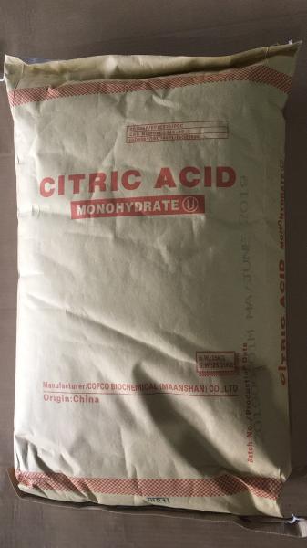 White 40mesh Organic Citric Acid Powder ISO14001 Certification