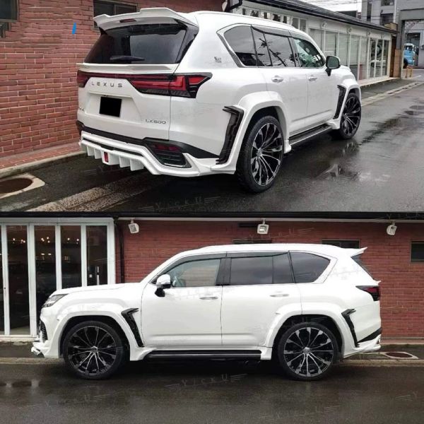 WD Style FRP Lexus LX600 Body Kit Front Lip Side Skirt Rear Diffuser Spoiler