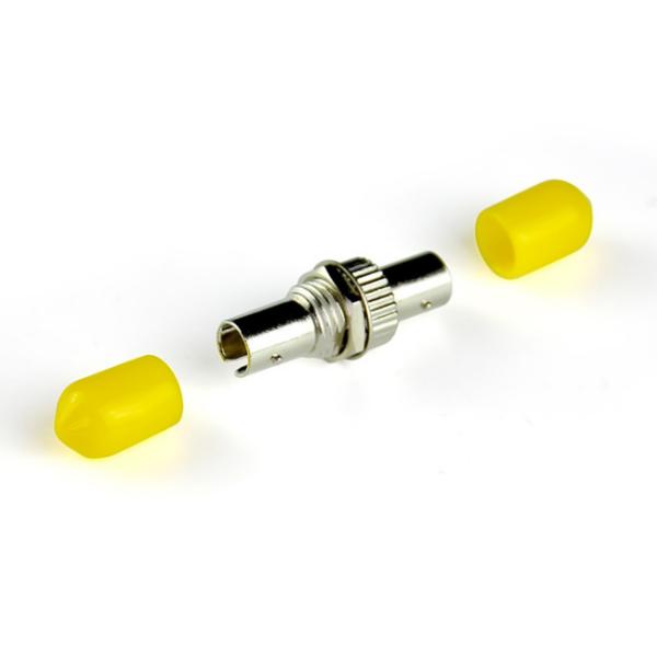ST Simplex Singlemode Fiber Optic Adapters Metal Type With Ceramic Sleeve