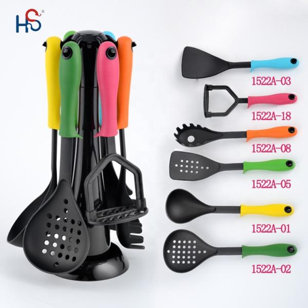 Haisheng 7pcs Cookware Set Including Nylon Kitchenware Utensil Sets for Kitchen Wares