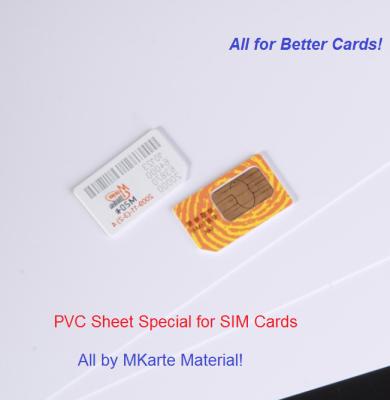 Folha plástica especial do Pvc dos materiais de folha para a produção do corpo do cartão de SIM