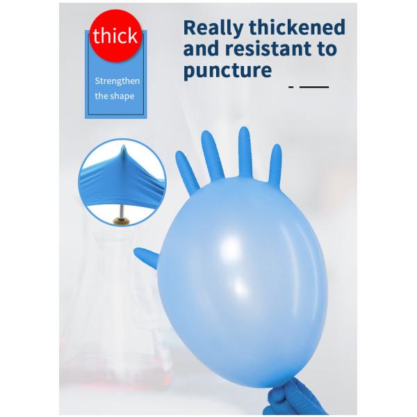 Стойкость к действию кислот алкалиа перчаток нитрила EN374 12X24CM медицинская