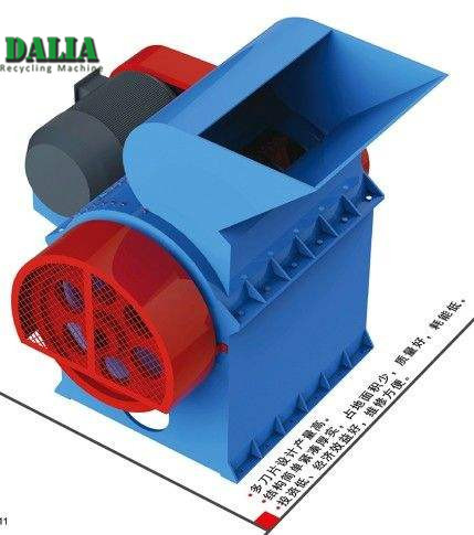 Машина 300 дробилки пластикового двойного вала промышленная - емкость 400кг/х