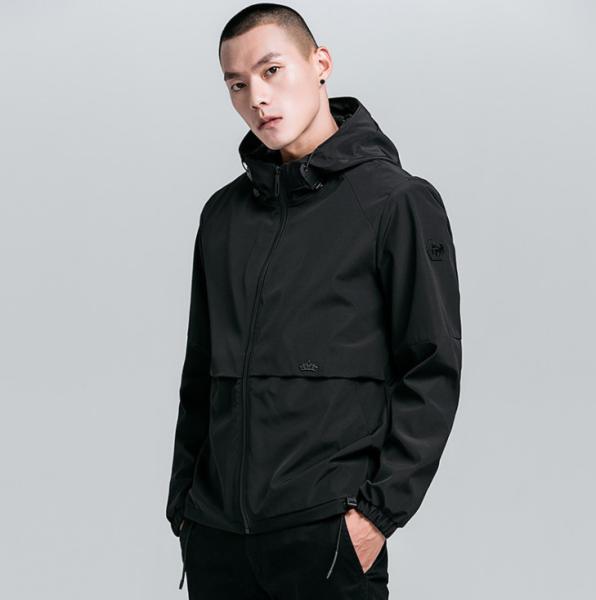 Outdoor Casual Mens Flight Jacket Sportswear Hooded Plus Size Eco Friendly