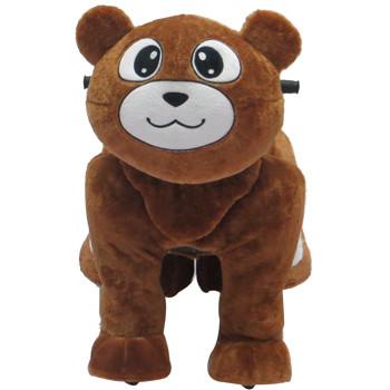 Human Power Plush Walking Horse Toy plush electrical toy animal mechanical ride on horse