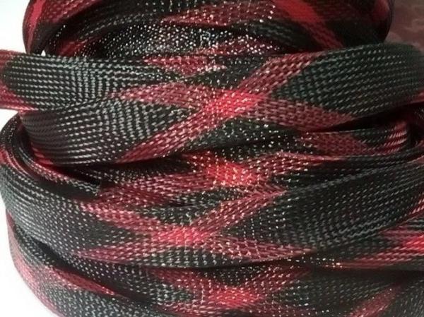 Black Monofilament PET Expandable Braided Sleeving Wear Resistant