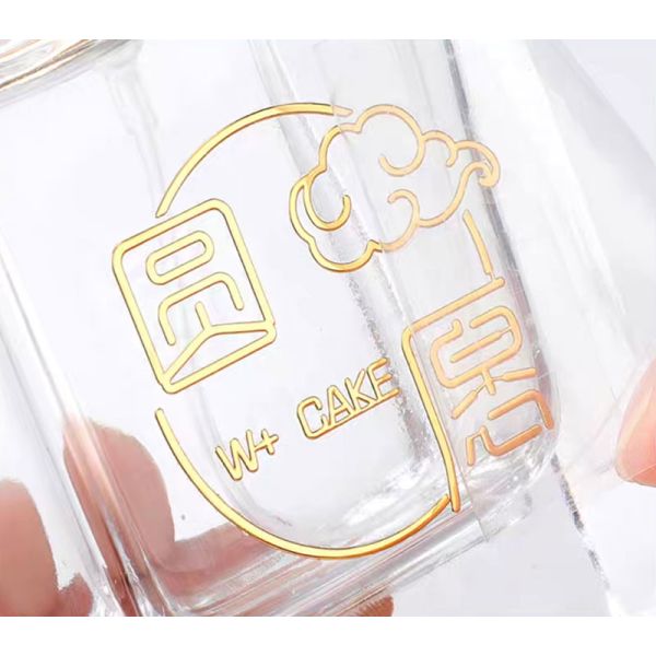 Custom Transparent Logo Trademark PVC Label Sticker High Grade Metal Separation