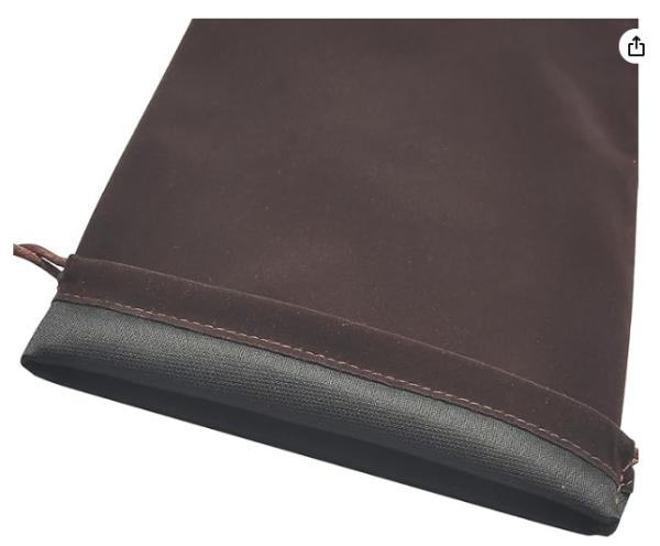 Large Brown Velvet Cremains Urn Bag for Human Ashes - for Use Inside The Urn - Size 10 X 12 (230 Cubic Inches Capacity) - Includes a Resealable PE Material Ashes Storage Bag