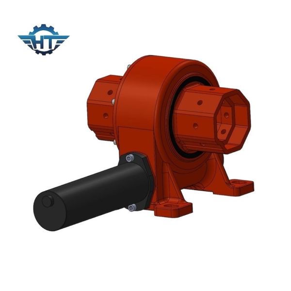 800Nm VE5 Solar Tracker Slewing Drive with 24VDC Planetary Gearbox for Parabolic Trough Power Plants