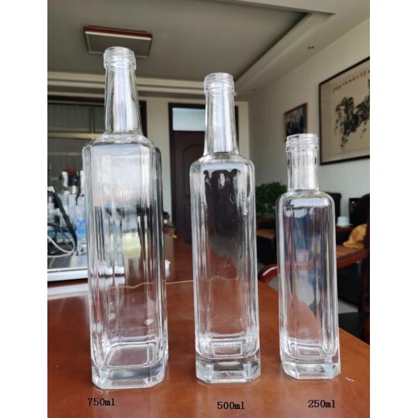 500ml Olive Oil Spirit Liquor Empty 700ml 750ml Black Vodka Whiskey Glass Bottles