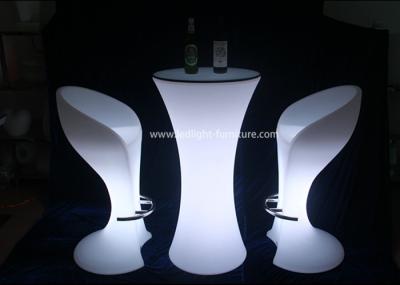 Colors Changing LED Light Furniture , Remote Control LED Bar Stools And Tables