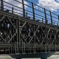 Single Lane 4.2m Prefab Bridges Steel Structural Truss Bridge 8.8 Bolt Grade