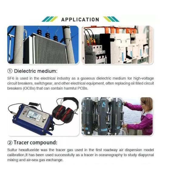 China hot sell Supply best pirce high purity  SF6 Sulfur Hexafluoride