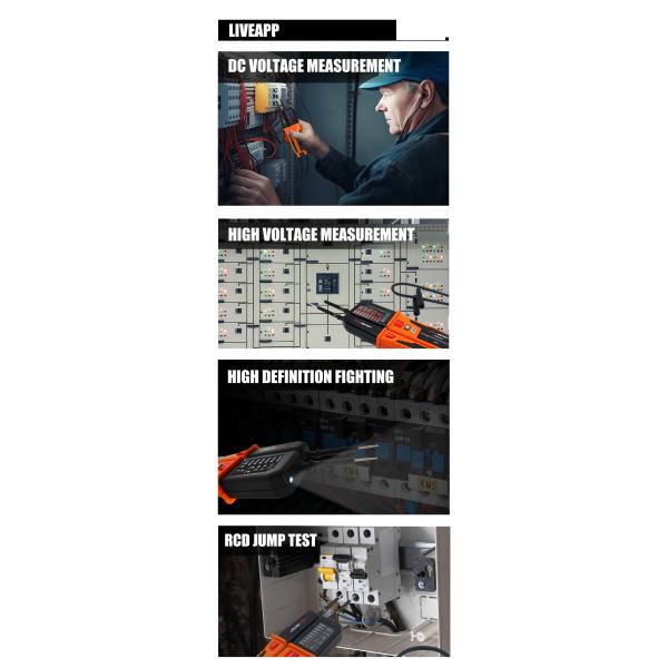 Авто-диапазон IP65 водонепроницаемый многофункциональный детектор напряжения для промышленных применений