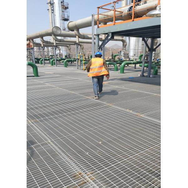 Chemical Platform Industrial Steel Grating / Hot Dip Galvanized Grating