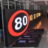 VMS LED Display Variable Message Sign with 310W Average Power Consumption 3906 dot/m2 Pixel Density and >120Hz Refresh Rate for Highway Roadside Safety