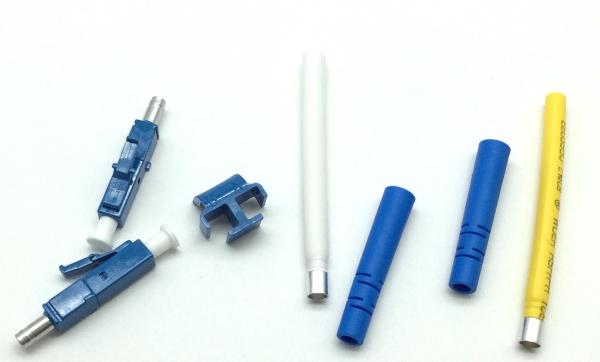 LC Duplex Fiber Patch Cord Connectors High Density For 2.0mm SM MM OM3 OM4 Cable