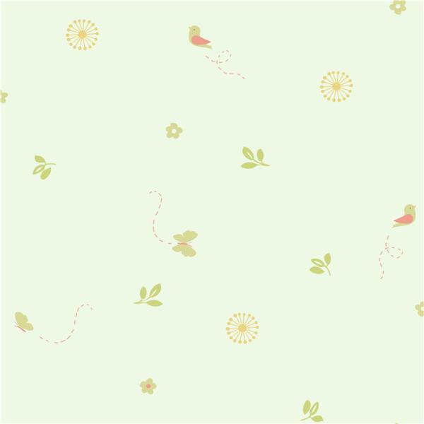 Butterfly Design Waterproof Vinyl Wall Covering / Wallpapers For Kids Bedrooms