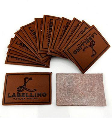 Wholesale Custom Leather Badge Factory Embossed Pu Leather Label Clothing Genuine Leather Patch With Logo