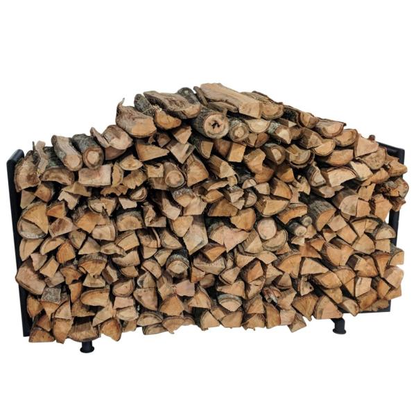 6 Foot Rectangular Log Storage Rack , Fireplace Log Rack Powder Coated Finish