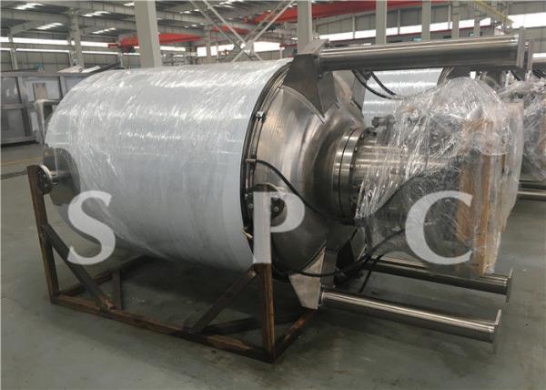 Multi Function Fruit Drink Steam Sterilization Equipment Low Temperature Roller Type