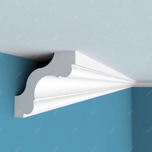 GC-83005 61mm Wholesale Entirely Entryway Polyurethane Smooth Crown Molding