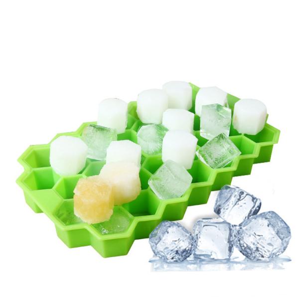Produto bandejas não tóxicas do cubo de gelo do silicone 37pcs
