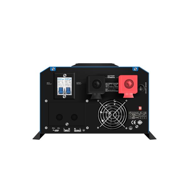 12V Pure Sine Wave Hybrid Solar Inverter , 0.8KW 1000VA Pure Sine Wave Inverter
