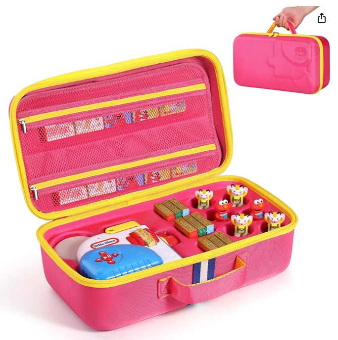 Hard Carrying Case Fits for Little Tikes Story Dream Machine Books Starter Set, Large Protective Travel Container Case for Storytime Audio Play Real for Littles Character Collection,  (Box Only)