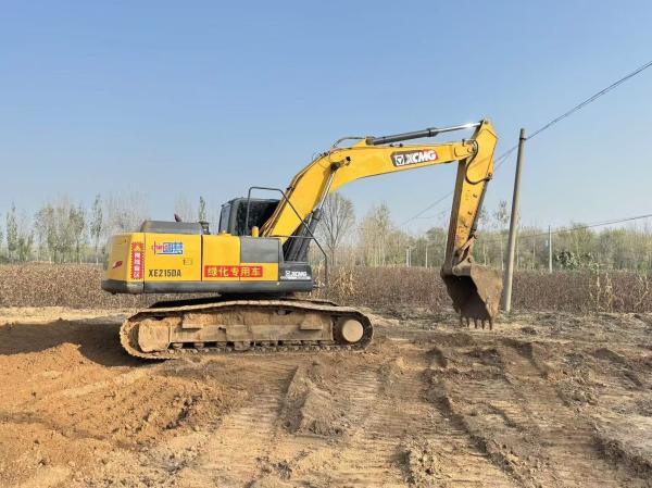 XE215DA Used XCMG Excavator Heavy Duty XCMG 20 Ton Excavator Energy Saving