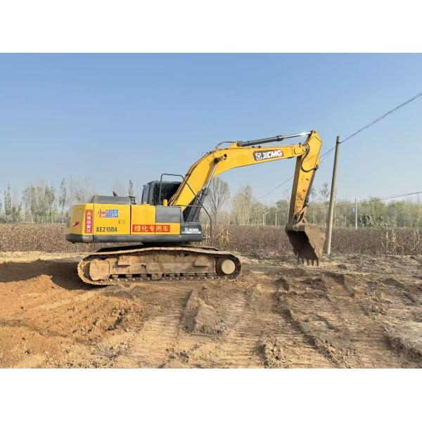 XE215DA Used XCMG Excavator Heavy Duty XCMG 20 Ton Excavator Energy Saving