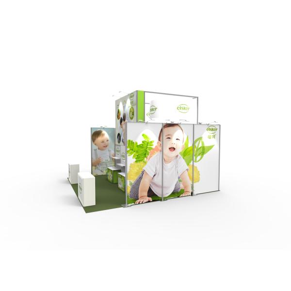 Custom tradeshow booth aluminum portable advertising frameless trade show booth